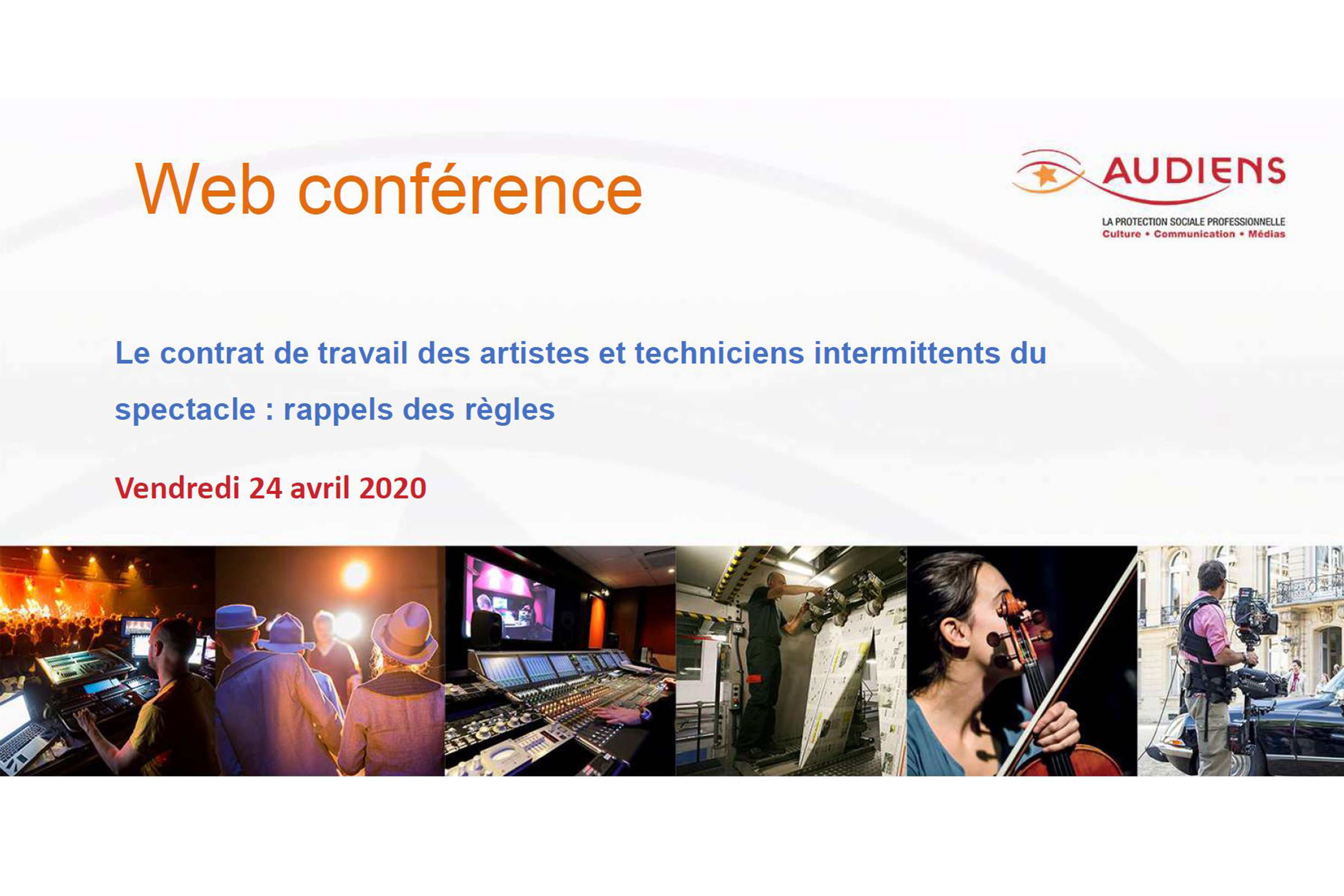 FAQ - Web conférence pour les intermittents